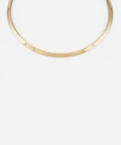 Vendor-unknown Karla Gold Polished Metal Collar Necklace JUST IN