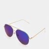 Vendor-unknown JUST IN Yanina Purple Aviator Sunglasses