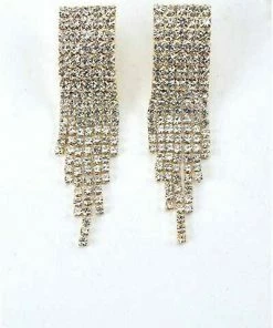 Vendor-unknown ACCESSORIES Roman Golden Fringe Earrings & Necklace Set