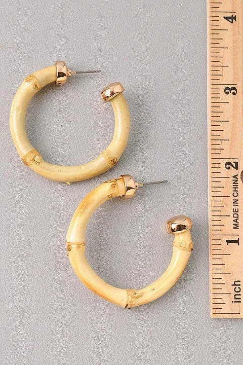 Vendor-unknown Somara Ivory Hoop Earrings