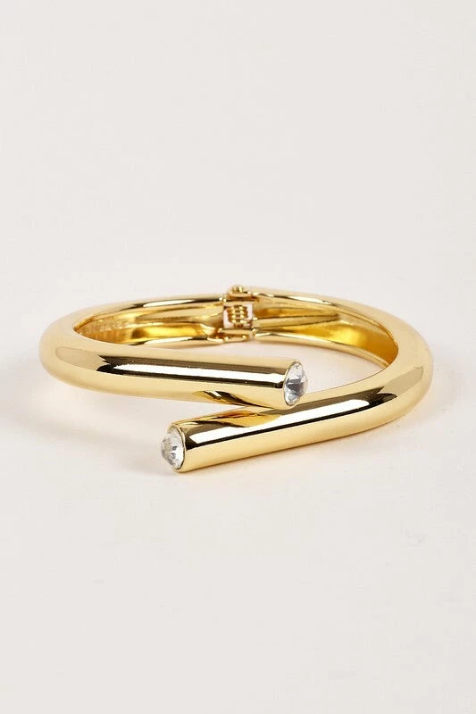 Vendor-unknown Josh Open Hinge Loop Crystal Bracelet ACCESSORIES