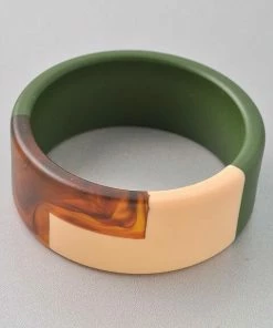 Vendor-unknown ACCESSORIES Maxine Olive Cuff Bracelet