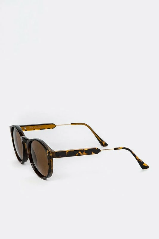 Vendor-unknown Rolly Oval Tortoise Sunglasses ACCESSORIES
