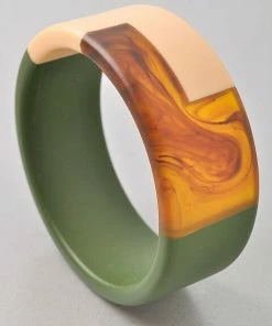 Vendor-unknown ACCESSORIES Maxine Olive Cuff Bracelet