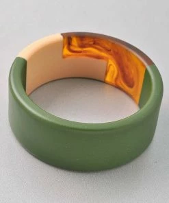 Vendor-unknown ACCESSORIES Maxine Olive Cuff Bracelet