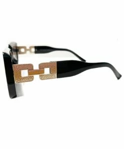 Vendor-unknown Ekin Black Rectangular Sunglasses JUST IN
