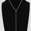 Vendor-unknown Sharon Gold Long Choker Y Necklace