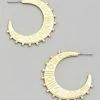 Vendor-unknown Barbie Gold Crescent Moon Hoop Earrings ACCESSORIES