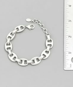 Vendor-unknown ACCESSORIES Dinna Gold Anchor Chain Bracelet