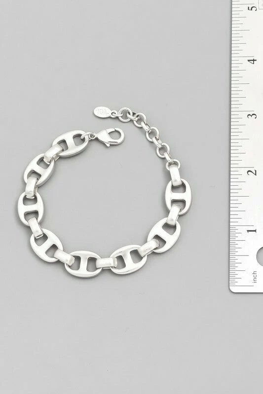 Vendor-unknown ACCESSORIES Dinna Gold Anchor Chain Bracelet