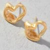 Vendor-unknown ACCESSORIES Stilla Gold Irregular Shape Post Earrings