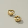 Vendor-unknown Stassia Clam Shell Huggie Hoop Earrings JUST IN