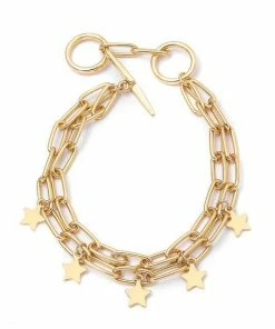 Vendor-unknown Andy Gold Star Charm Bracelet