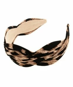 Vendor-unknown JUST IN Chantal Leopard Print Woven Headband