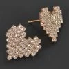 Vendor-unknown Friya Heart Shape Rhinestone Stud Earrings