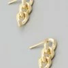 Vendor-unknown ACCESSORIES Cynn Gold Mini Chain Stud Earrings