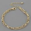 Vendor-unknown Chasen Gold Double Layered Bracelet