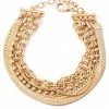Vendor-unknown JUST IN Maura Gold Multiple Chain Link Bracelet