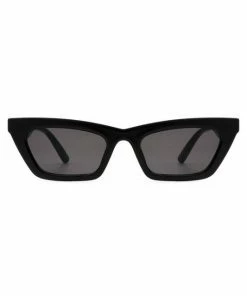 Vendor-unknown Camilla Black Retro Slim Cat Eye Sunglasses JUST IN