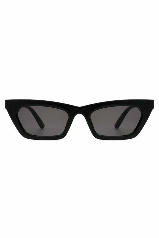 Vendor-unknown Camilla Black Retro Slim Cat Eye Sunglasses JUST IN