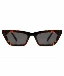 Vendor-unknown JUST IN Camilla Tortoise Retro Slim Cat Eye Sunglasses