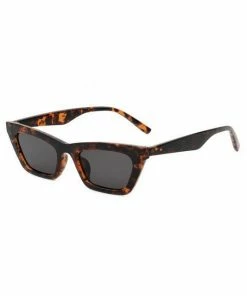 Vendor-unknown JUST IN Camilla Tortoise Retro Slim Cat Eye Sunglasses