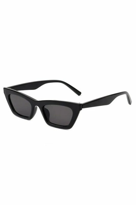 Vendor-unknown Camilla Black Retro Slim Cat Eye Sunglasses JUST IN