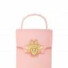 Vendor-unknown Stephany Pink Gold Bee Decorated Rectangular Jelly Bag