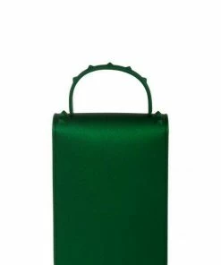 Vendor-unknown Stephany Nude Gold Bee Decorated Rectangular Jelly Bag