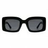 Vendor-unknown JUST IN Koko Black Retro Square Vintage Sunglasses