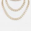 Vendor-unknown JUST IN Dahlia Gold Rhinestone Accent Statement Collar Necklace