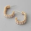 Vendor-unknown Shanna Open Crystal Hoop Earrings JUST IN