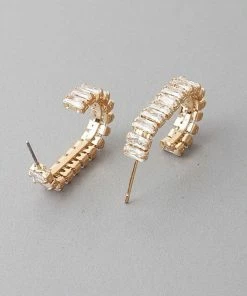 Vendor-unknown Shanna Open Crystal Hoop Earrings JUST IN