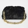 Vendor-unknown Malina Black Faux Fur Crossbody Bag