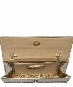Vendor-unknown Saana Bronze Rhinestone Clutch Bag