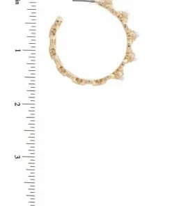 Vendor-unknown Haze Pearl Link Hoops Earrings