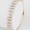 Vendor-unknown JUST IN Sally Two Row Rhinestones Tennis Bracelet
