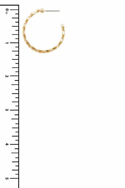 Vendor-unknown Roxie Gold Chain Hoop Earrings ACCESSORIES