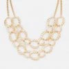 Vendor-unknown JUST IN Cathy Gold Textured Chain Layer Necklace Set