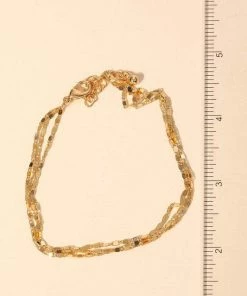 Vendor-unknown Samira Dainty Layered Mariner Chain Anklet JUST IN