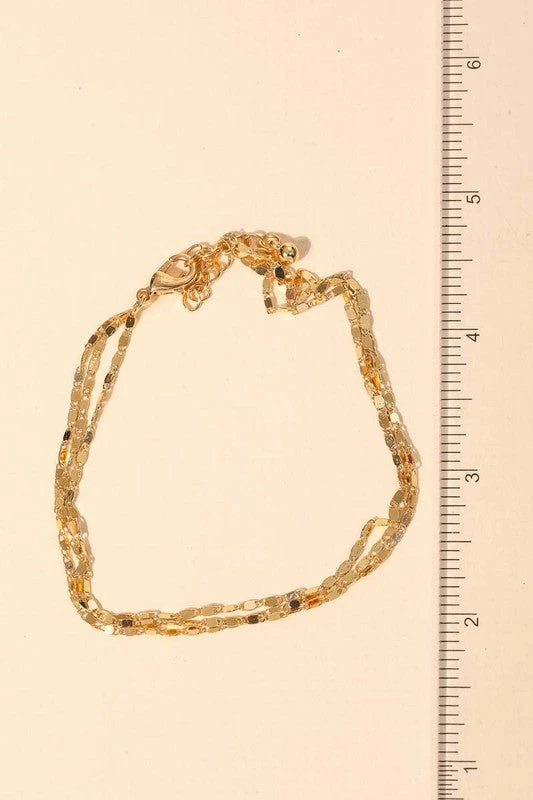 Vendor-unknown Samira Dainty Layered Mariner Chain Anklet JUST IN