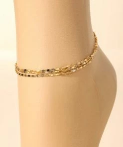 Vendor-unknown Samira Dainty Layered Mariner Chain Anklet JUST IN