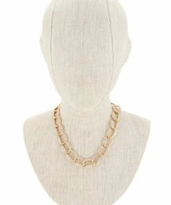 Vendor-unknown Jamie Gold Crystal Anchor Chain Necklace JUST IN