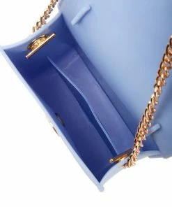 Vendor-unknown JUST IN Stephany Blue Gold Bee Decorated Rectangular Jelly Bag