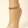 Vendor-unknown Karama Curb Chain Link Rhinestone Layered Anklet