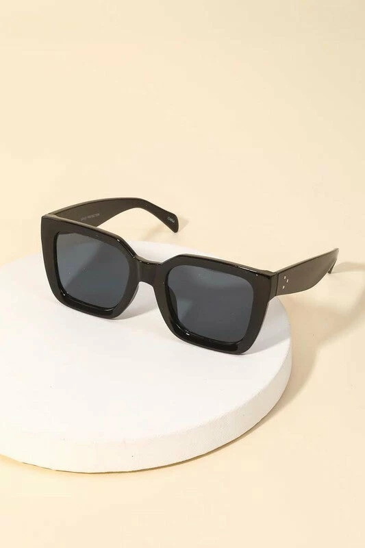 Vendor-unknown Jayne Black Square Sunglasses JUST IN