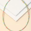 Vendor-unknown Ivy Multi Color Dainty Seed Beaded Necklace