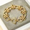 Vendor-unknown Teena Gold Toggle Chain Link Bracelet JUST IN
