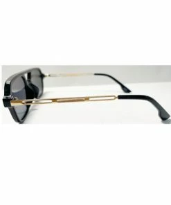 Vendor-unknown JUST IN Indiya Black Retro Aviator Sunglasses