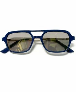 Vendor-unknown JUST IN Indiya Dark Blue Retro Aviator Sunglasses